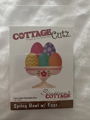 CottageCutz Die Spring Bowl W/ Eggs CC-568 • £9