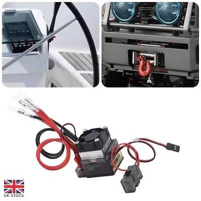 £11.25 • Buy Double Way 320A ESC Brush Motor Speed Controller & Fan For RC Car Boat Model UK