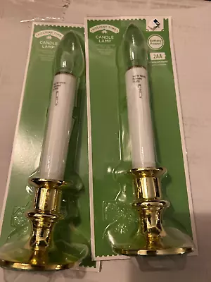 Candle Lamp Battery Operated Vigil Christmas Wedding Ceremony NEW Lot Of 2 • $8