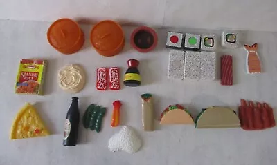 Pretend Play Food Inernational Multicultural Food Sushi Tacos XMAS Toy Lot • $18.99