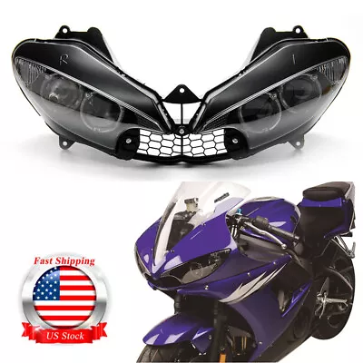 Black Clear Headlight Lamp Assembly For Yamaha YZF R6 2003-2005 YZF R6S 06-2009 • $83.55