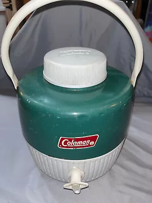 Vintage Green Coleman -1 Gallon Water Cooler W Pour Spout • $20