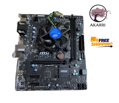 Motherboard MSI H110M ECO LGA 1151 Micro ATX DDR4 Support + I/O Shield + Cooler • £39.99