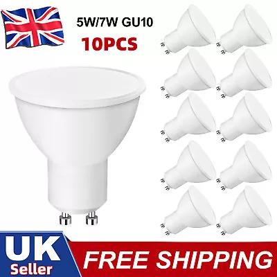 10X LED GU10 Light Bulbs 5W 7W Warm Cool Day White Spotlight Eneygy Saving 120° • £11.99
