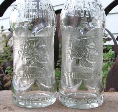 2 Very Nice BUTTE MONTANA / COCA COLA BOTTLING Indian Head Soda Bottles QUALITY • $9.95