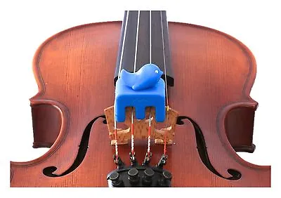 NEW Otto Musica Artino Weighted Blue Bird Violin Viola Practice Mute 4/4 Size • $18.05
