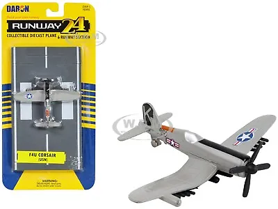 Vought F4u Corsair Aircraft Gray  Us Navy  Diecast Model By Runway24 Rw155 • $7.99