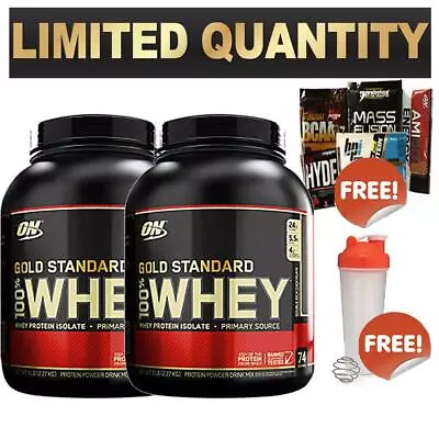 2x Optimum Nutrition 100% Whey 5lb Gold Standard Wpi Wpc On Protein $ Total 10lb • $256.45