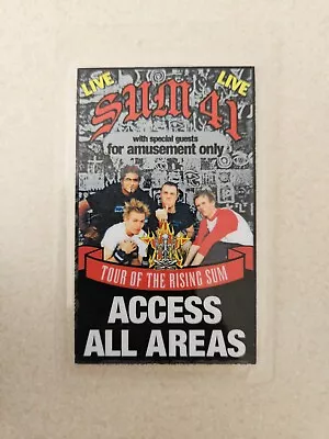Vintage Sum 41 Backstage Pass Personaly Used Michael Chugg Laminate • $20
