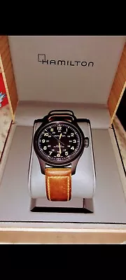 Hamilton Khaki Field Men's  Watch - H706650. Brown Strap New In Wood Box. Auto • £550