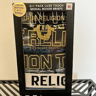 £12.99 • Buy Mens True Religion Premium Boxer Trunk Stretch Shorts 4 Pack
