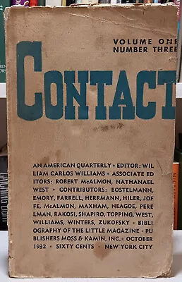 Contact Vol. 1 No. 3 - Nathanael West - Miss Lonelyhearts - First Edition 1932 • $49.95