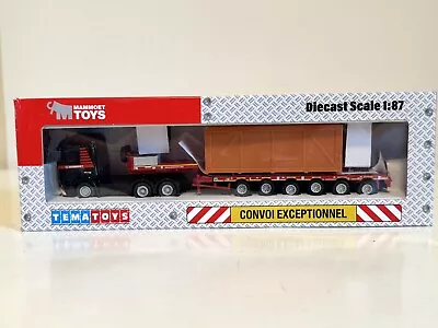 1/87 HO Scale MAMMOET Scania Streamline Cabover Highline Truck Flatbed Trailer • $99.99