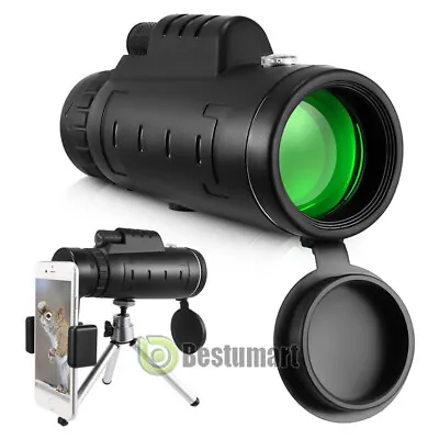 40X60 Powerful Night Vision Monocular Waterproof Monocular Telescope+Clip+Tripod • $20.85