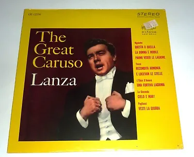  STILL SEALED  VINYL LP By MARIO LANZA  THE GREAT CARUSO  (REISSUE) RCA VICTOR • $45