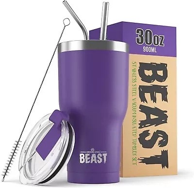 $33.23 • Buy Beast 30 Oz Tumbler Stainless Steel Vacuum Insulated Coffee Ice Cup Double Wa...