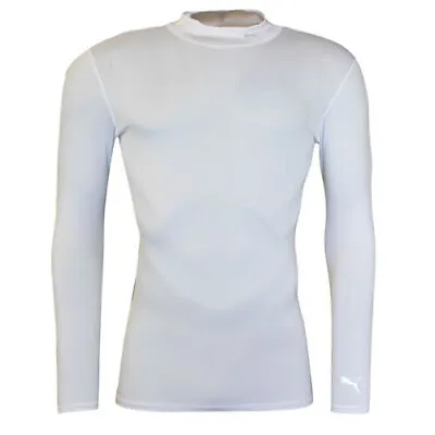£21.59 • Buy Puma UV Protection UPF50+ Long Sleeve Mens Base Layer Compression Top White