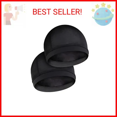 Molain 2Pcs Wave Cap For Men Silky Stocking Caps For 360 540 720 Waves Satin Sil • $8.81