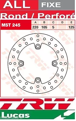 TRW Lucas MST245 Honda VTR 1000 Firestorm SC36 97- • £77.43