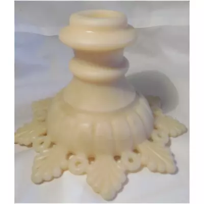 Westmoreland Ring & Petal Milk Glass Candlestick Vintage NICE CONDITION • $9.99