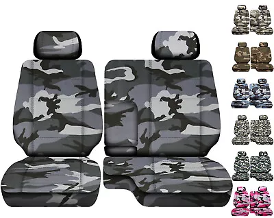 60-40 Bench Camouflage Covers With Armrest Fits 1989-1994 Toyota Pick Up Truck • $89.99