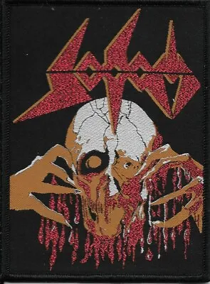 Sodom-obsessed By Cruelty-woven Patch-thrash Metal-glitter Red Thread • $9.88