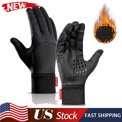 Mens Winter Thermal Warm Waterproof Ski Snowboarding Driving Work Gloves Mitten • $10.99