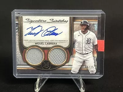 2023 Miguel Cabrera Museum Collection Signature Swatches Patch Auto 04/25 Tigers • $95