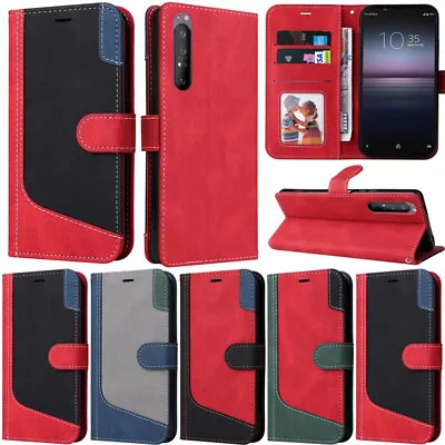 $14.95 • Buy Stripe Wallet Leather Flip Case Cover For Sony 5 II 10 II 1 III 10 IV 1 IV 5 IV