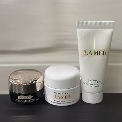 LA MER The Moisturizing Cream 7ml And Eye Concentrate 5ml Travel Set 3pcs • $35