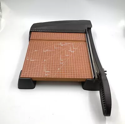 $31.89 • Buy Xacto Paper Cutter  12  Heavy Duty Wood Based Trimmer Model 26312 Vintage