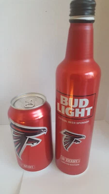 $12.49 • Buy Bud Light *atlanta Falcons *2017 Aluminum Bottle 16oz . & 12 Oz Can   Empty **