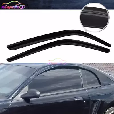 Fit For 94-04 Ford Mustang Window Visors Ran Wind Sun Shade Guard Deflector • $36.99