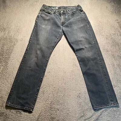 Gap 1969 Jeans Mens W34 L32 Blue Straight Denim Pants • £12.50