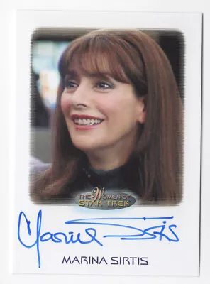Marina Sirtis As Deanna Troi Women Of Star Trek Art & Images Autograph Card Auto • $99.99