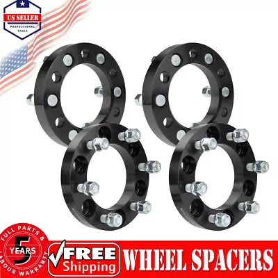 4pc 1 Inch 6 Lug For Chevy GMC Wheel Spacers Adapters | 6x5.5 To 6x5.5 14x1.5 • $72.37