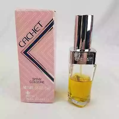 Vintage CACHET Spray Cologne Perfume Prince Matchabelli  0.55 Oz 62.5% Full Box • $24.99