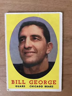 1958 Topps Bill George Chicago Bears #119 • $3