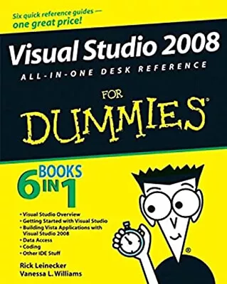 Visual Studio 2008 All-in-One Desk Reference For Dummies Paperbac • $6.29