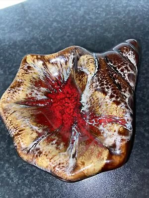 Vintage Vallauris Pottery Style Shell Trinket Dish. Collectible. Unsigned • £14.99