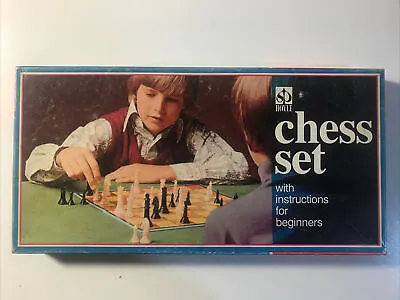 1972 Vintage Hoyle Chess Set With Instructions Incomplete Missing One White Pawn • $24.99