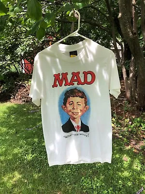 Vintage 1987 Promo Shirt Mad Magazine Alfred E Neuman Size Medium  • $399