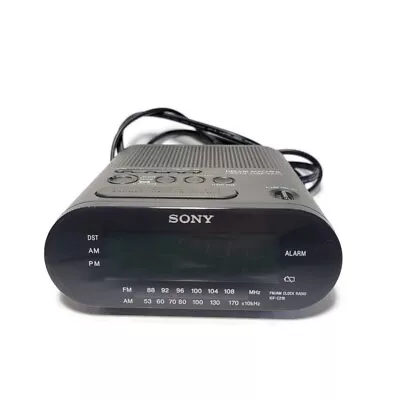 Sony Dream Machine Alarm Clock Radio ICF C218 Vintage Working  Tested  Video  • $15.99