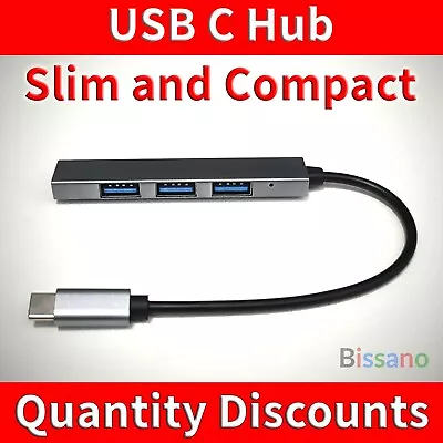 USB C Hub To 4 Port USB 2.0 For PC MacBook Air Pro Laptop Android IPhone • $7.50