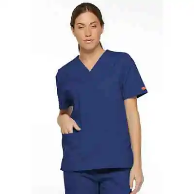 Clearance Sale!! Dickies EDS Signature 86706 Women’s V-Neck Medical Scrub Top • $18.99