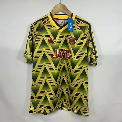 £32.99 • Buy Arsenal FC Retro 1991-93 Away Banana Shirt Size L BNWT