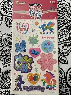 NEW RARE Vintage My Little Pony Flower Power Rainbow Logo Sticker 2 Sheet Spring • $14.99