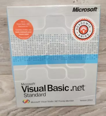 Microsoft Visual Basic .net Standard Version 2003 Software Brand New Sealed • $35.99