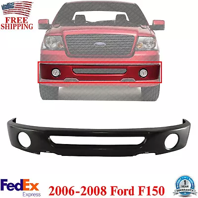 Front Bumper Face Bar Primed With Fog Lamp Hole Fit For 2006-2008 Ford F-150 • $190.80
