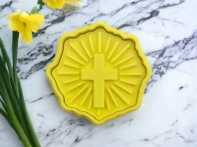 Cross Crucifix Easter Cookie Cutter Biscuit & Stamp Pastry Fondant Communion • £4.99